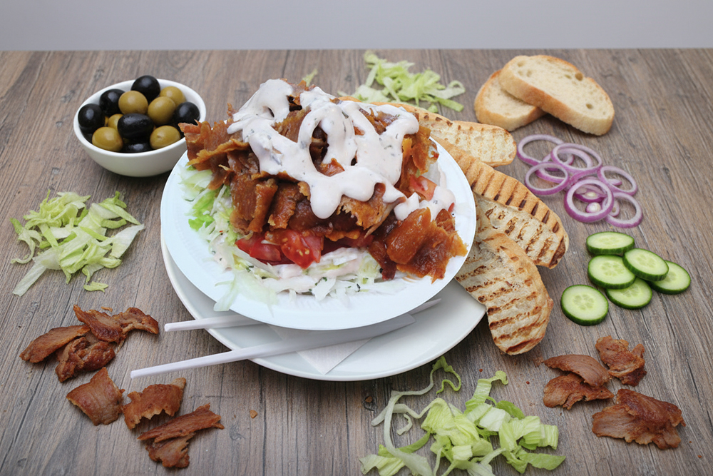 Alibaba-Salat mit Drehfleisch